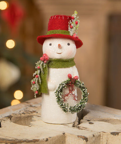 Snowman with Wreath by Bethany Lowe