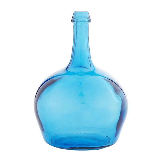 Blue Bottleneck Vase by Mudpie