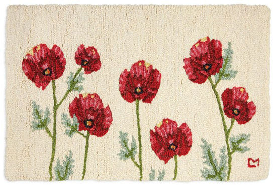 Poppy Profusion Hooked Rug by Chandler 4 Corner
