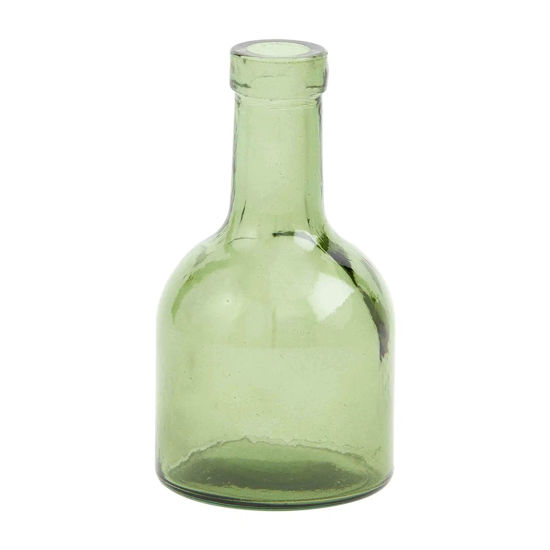Green Short Glass Vase by Mudpie
