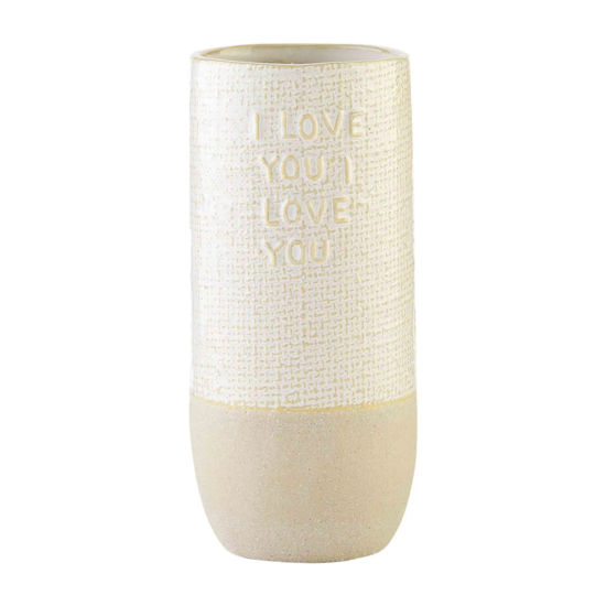 I Love You Vase by Mudpie
