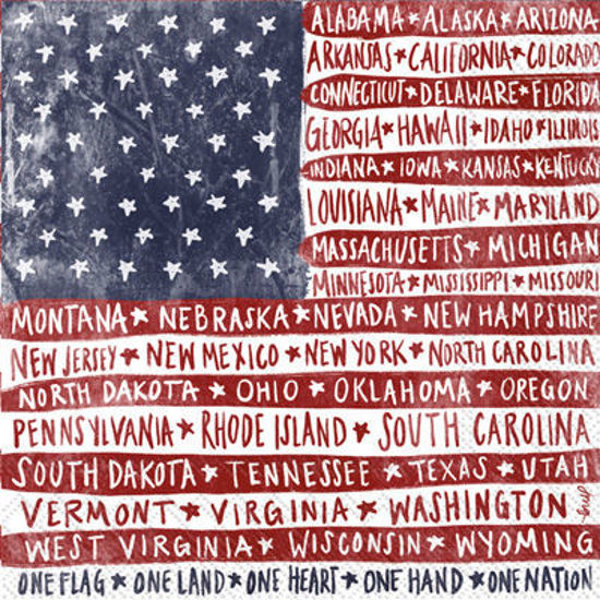 One Flag One Nation Cocktail Napkins by Boston International