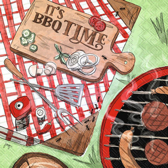 BBQ Time Luncheon Napkins by Boston International