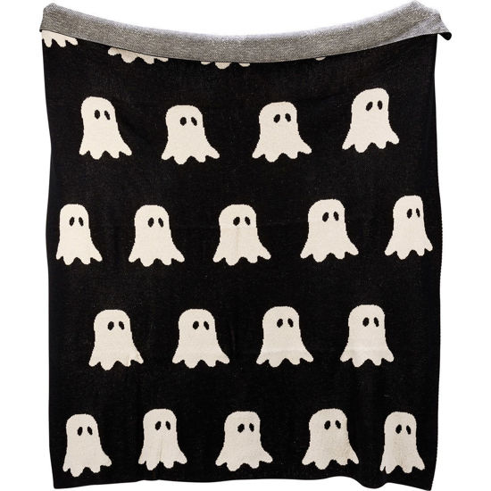 Ghosts Throw Blanket by Primitives by Kathy