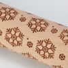 Snowflakes Large Embossing Rolling Pin by Primitives by Kathy