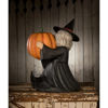 Witch With Pumpkin Large Paper Mache by Bethany Lowe Designs