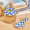 Royal Check Enamel Lid Kitchen Canister - Small by MacKenzie-Childs