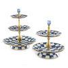 Royal Check Enamel Two Tier Sweet Stand by MacKenzie-Childs
