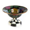 Flower Market Small Compote - Black by MacKenzie-Childs