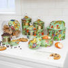 Cookie Jar with Flower Market Enamel Lid - Green by MacKenzie-Childs