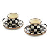 Courtly Check Enamel Espresso Cup & Saucer Set by MacKenzie-Childs