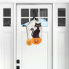 Black Cat and Pumpkins Door Décor by Studio M
