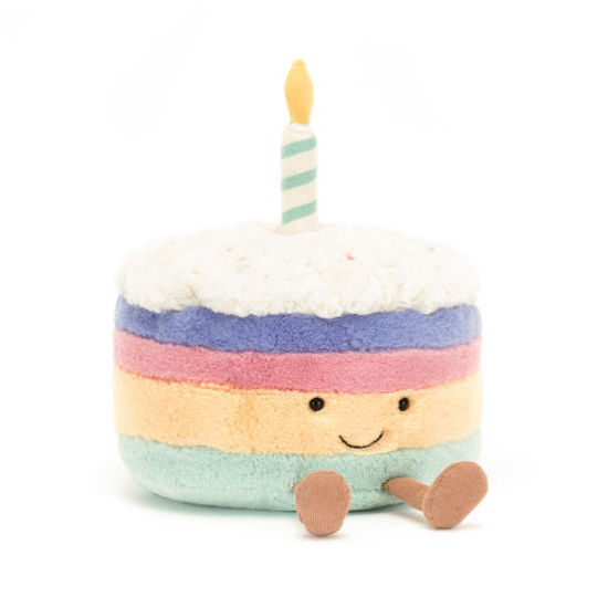 Amuseable Rainbow Birthday Cake by Jellycat