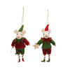 Wool Felt Elf Mouse Ornament - Star by Creative Co-op