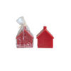 Red Color House Shaped Candle by Creative Co-op