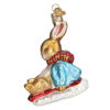 Peter Rabbit On Sled Ornament by Old World Christmas