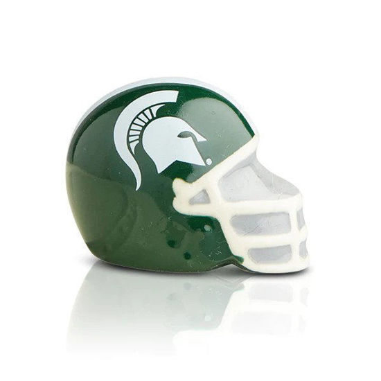 Michigan State Helmet Mini by Nora Fleming