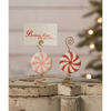 Red Peppermint Place Card Holder by Bethany Lowe