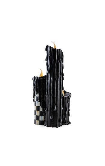 Courtly Check Melting Candle Cluster by MacKenzie-Childs