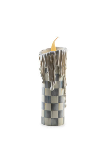 Sterling Check Melting Candle by MacKenzie-Childs