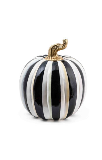 Courtly Stripe Glossy Pumpkin - Large by MacKenzie-Childs