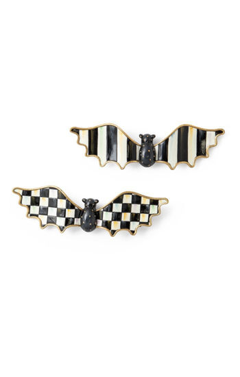 Courtly Check Small Wall Bats - Set of 2 by MacKenzie-Childs