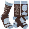 Saving The World One Dad Joke At a Time Socks by Primitives by Kathy