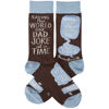 Saving The World One Dad Joke At a Time Socks by Primitives by Kathy