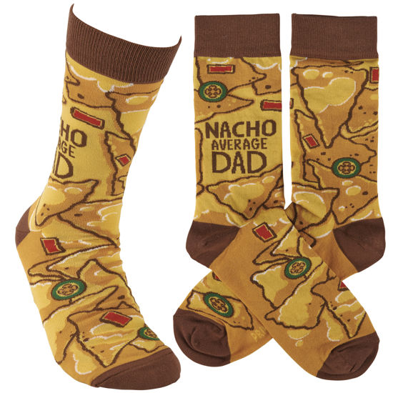 Nacho Average Dad Socks by Primitives by Kathy