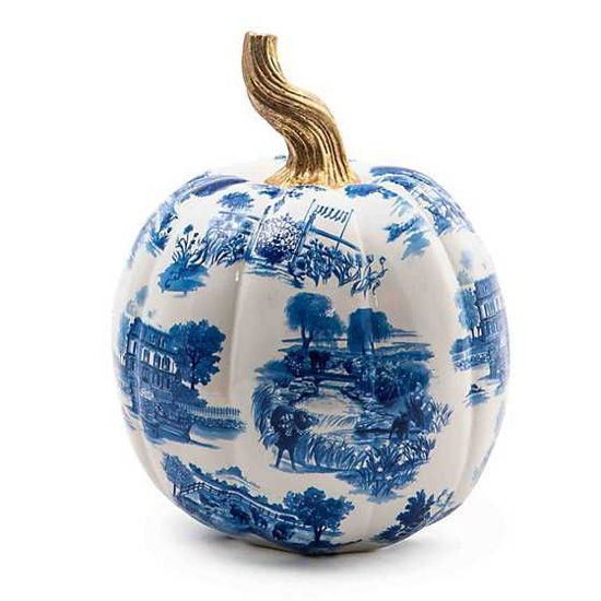 Royal Toile Pumpkin - Small by MacKenzie-Childs
