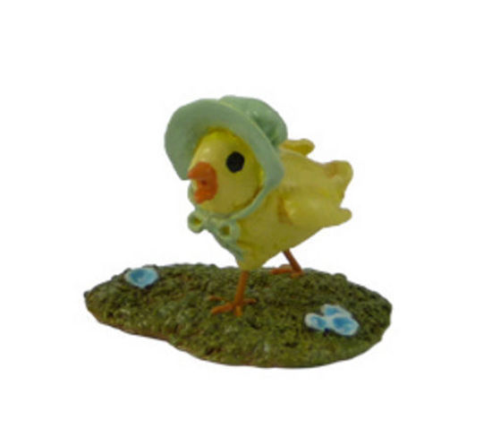 Little Chick with Bonnet (Green) A-01 by Wee Forest Folk®