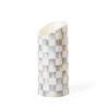 Sterling Check Flicker 7" Pillar Candle by MacKenzie-Childs