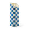 Royal Check Flicker 7" Pillar Candle by MacKenzie-Childs