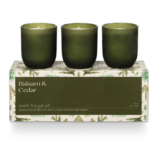 Balsam & Cedar Votive Candle Trio Gift Set by Illume