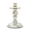 Sterling Check Enamel Candlestick - Small by MacKenzie-Childs