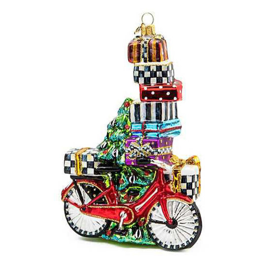 Special Delivery Bike Glass Ornament by MacKenzie-Childs