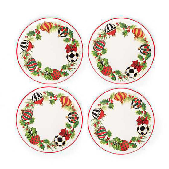 Deck the Halls Salad Plate - Set of 4 by MacKenzie-Childs