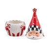 Peppermint Santa Cookie Jar by MacKenzie-Childs