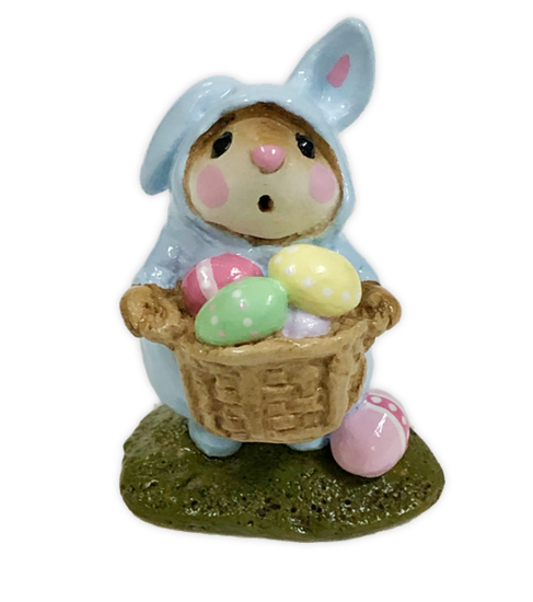 Easter Bunny Mouse M-082 (Blue) by Wee Forest Folk®