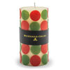 Macrodot Pillar Candle - 6" - Red & Green by MacKenzie-Childs