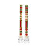 Jester Dinner Candles - Red, Green, & Gold - Set of 2 by MacKenzie-Childs