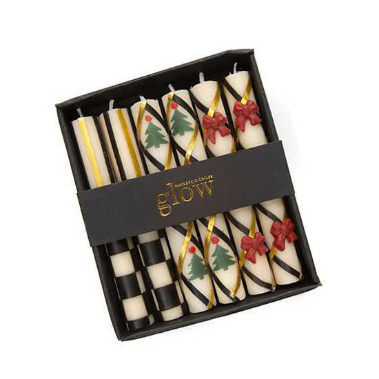 Mini Dinner Candles - Holiday - Set of 6 by MacKenzie-Childs
