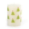 Christmas Tree Pillar Candle - 4" - Red & Green by MacKenzie-Childs