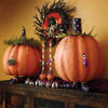 Pumpkin Dinner Candles - Set of 2 by MacKenzie-Childs