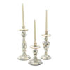 Sterling Check Enamel Candlestick - Large by MacKenzie-Childs