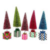 Granny Kitsch Bottle Brush Gift Trees - Set of 5 by MacKenzie-Childs