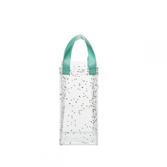 Confetti Sparkle Clear Wine Bag by Totalee Gift