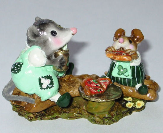 Possum's Pizza Party M-244 (St Patrick's) by Wee Forest Folk®