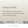 Winter White Statement Glass Candle by Illume
