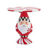 Peppermint Santa Pedestal Platter by MacKenzie-Childs
